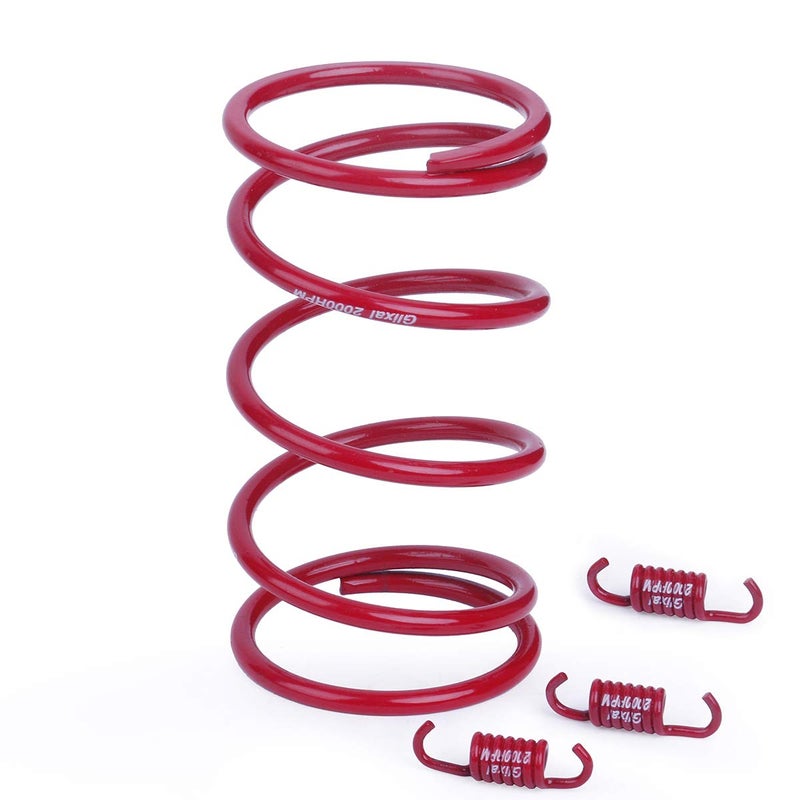Glixal ATKS-03903 Chinese Scooter High Performance Racing Torque Spring clutch springs GY6 50cc-100cc 139QMB Engine Moped ATV (2000RPM,Red) - Image 1